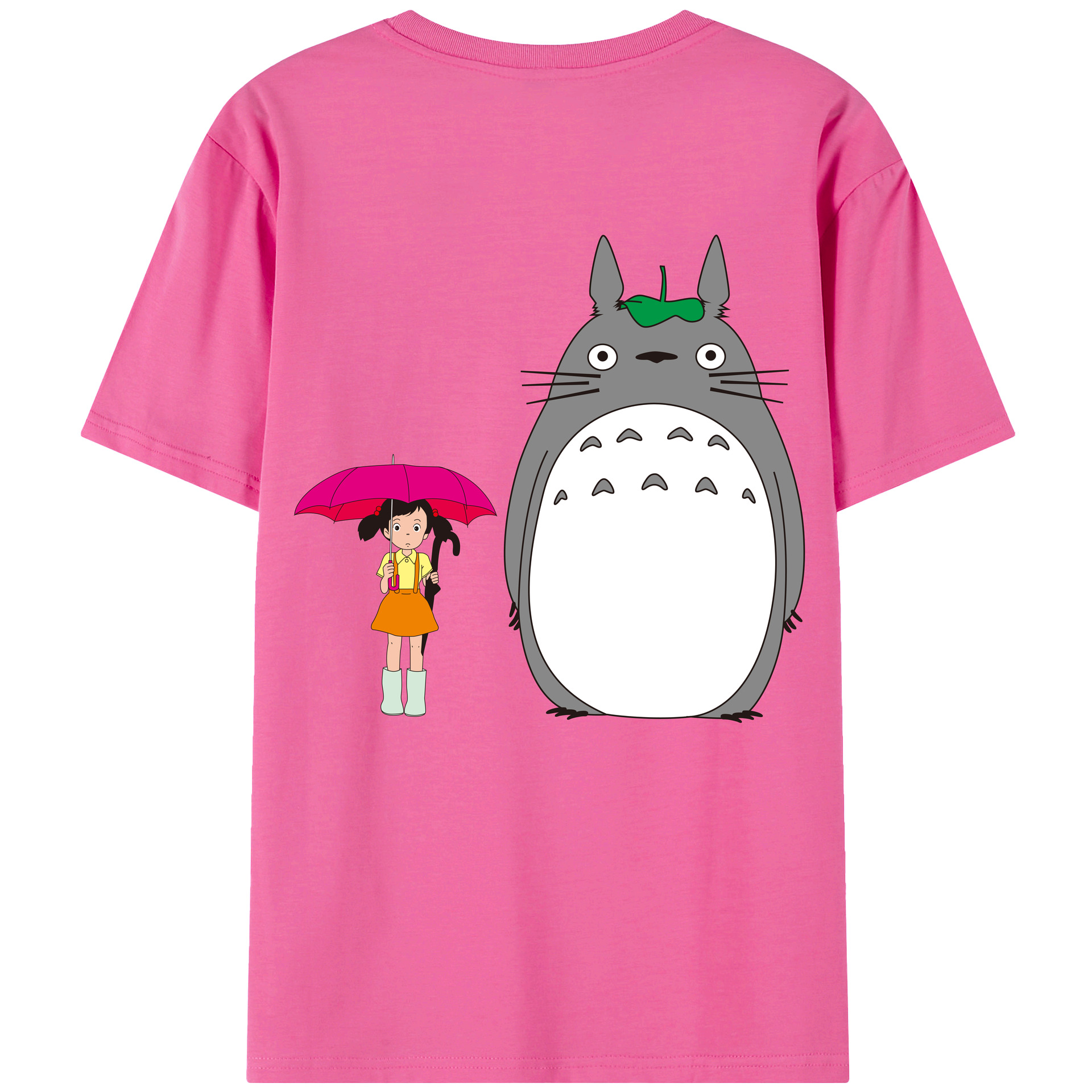 （画像用） となりのトトロ 草壁メイ 草壁サツキ My Neighbor Totoro Satsuki Kusakabe Mei Kusakabe レディース半袖Tシャツ(バックプリント)